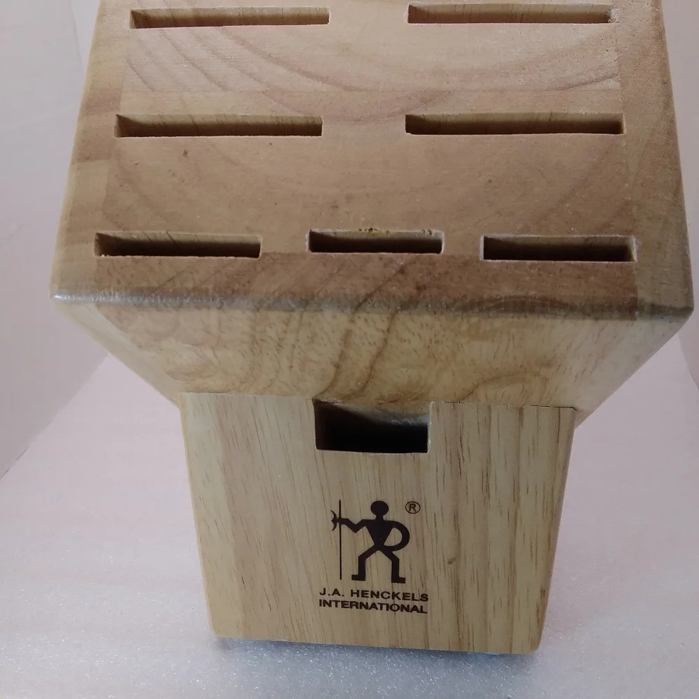 JA Henckels International Wood KNIFE BLOCK 11 Slot Cutlery Storage 35100-112